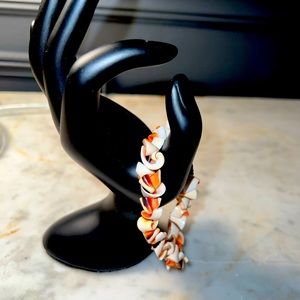 Natural Shell bracelet w/ barrel clasp
